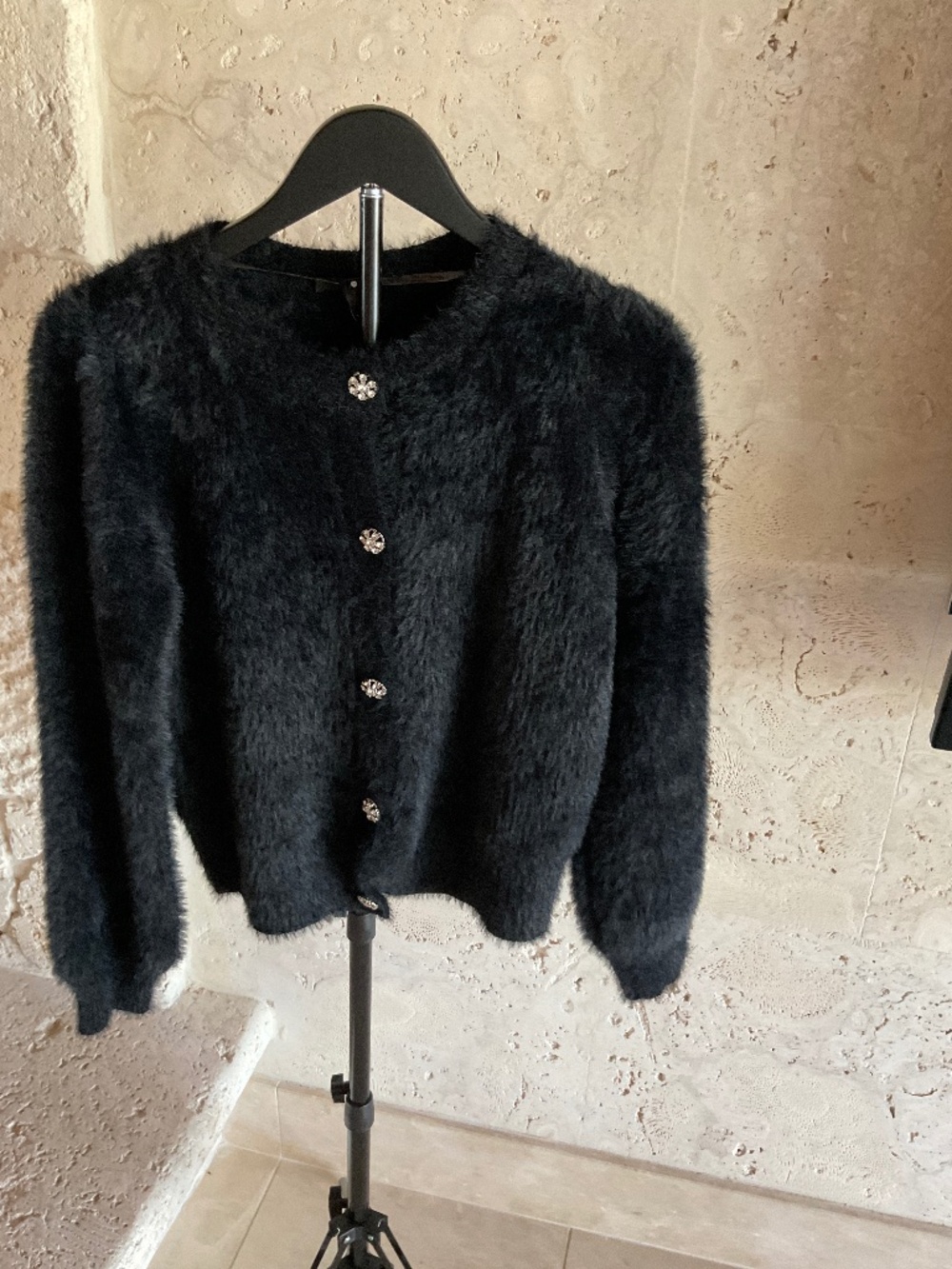 Aqua New With TAGS- Black beautiful Medium Sweater